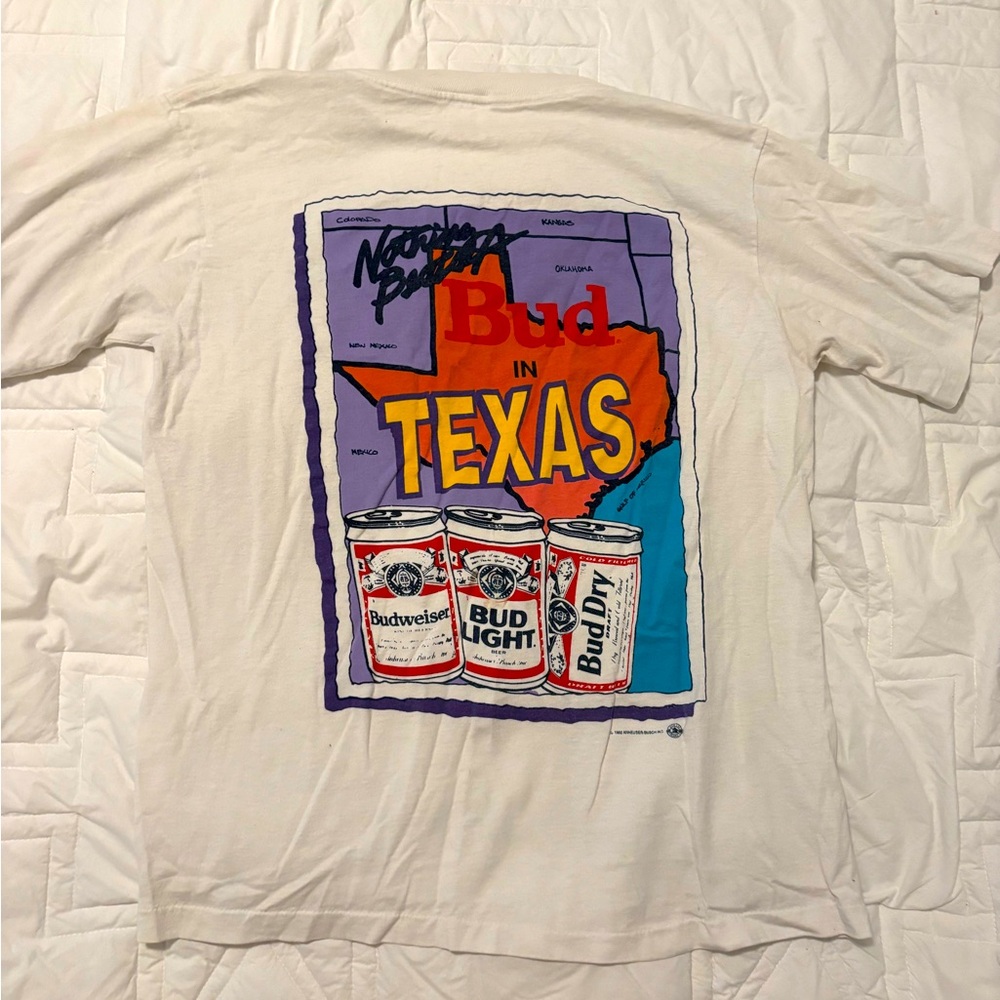 1990s Bud Light Texas tee beer #90sbeer